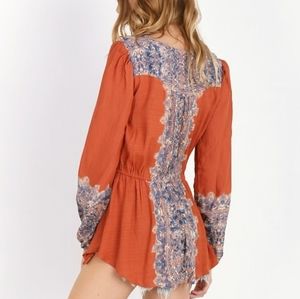 FREE PEOPLE Batik-style Tunic size Small
